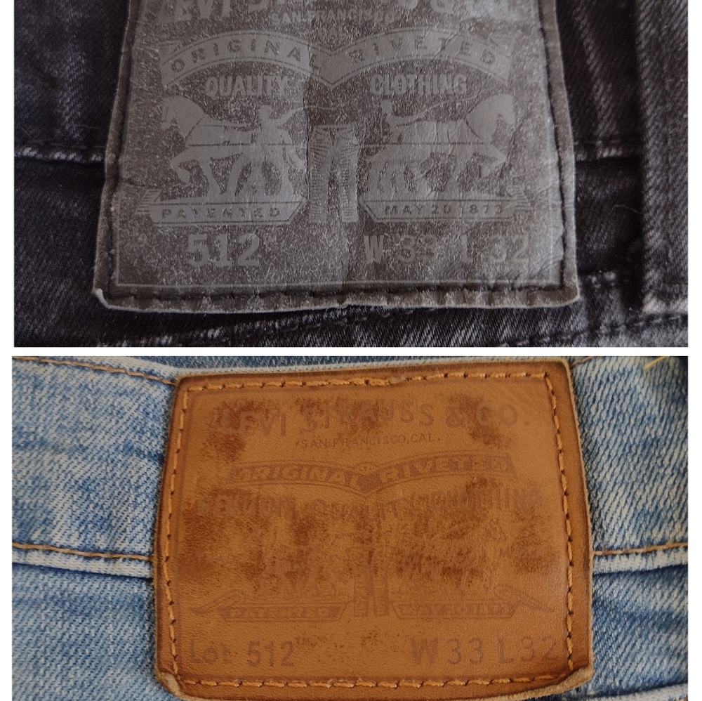 2 Levi's 512 33x32